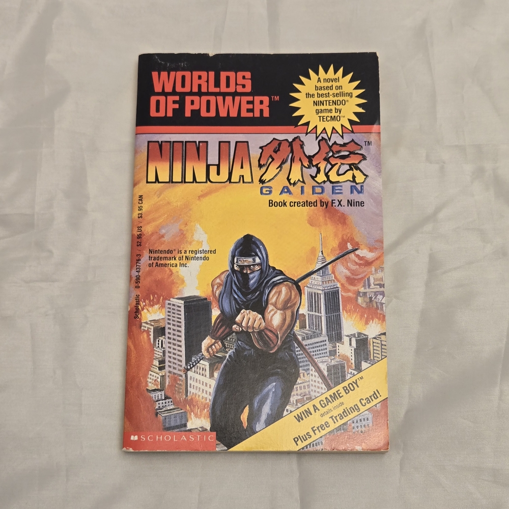 Nintendo Worlds Of Power Scholastic Ninja Gaiden Vintage Book